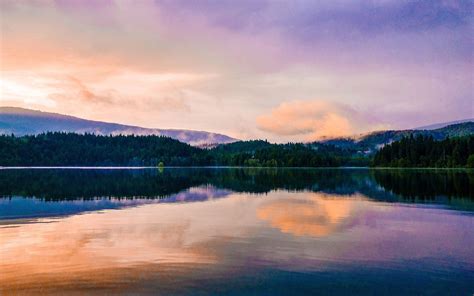 Mirror Lake Reflection Sunset Scenic 5k Macbook Air Wallpaper Download