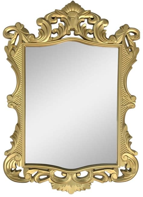 Large Gold Framed Wall Mirror 55cm X 39cm Gold Leaf Ornate Design