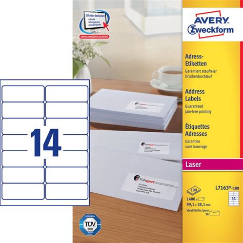 Avery L Self Adhesive Label Rounded Rectangle Permanent White