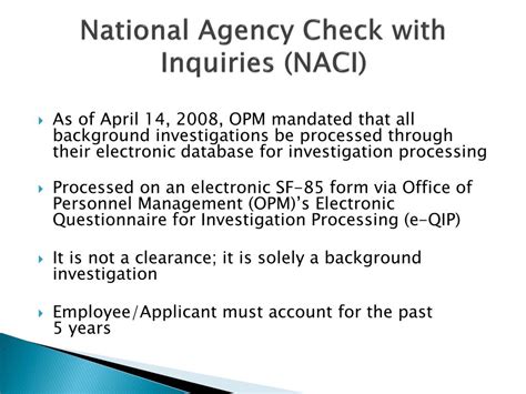 Naci Background Check Usps Login