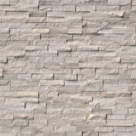 Ledger Panels White Oak Splitface Marble Landscape Marble Wall
