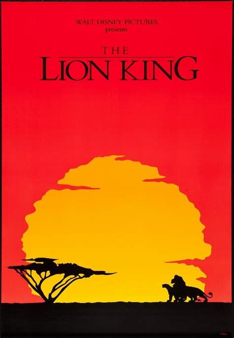 Lion King Original Movie Poster
