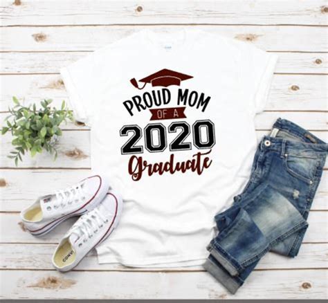 Proud Mom Of A 2020 Graduate Graduation Svg Cricut Silhouette Etsy