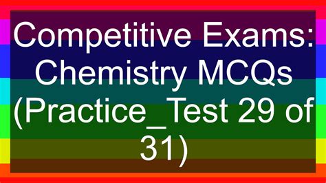 Competitive Exams Chemistry Mcqs Practice Test Of Examrace