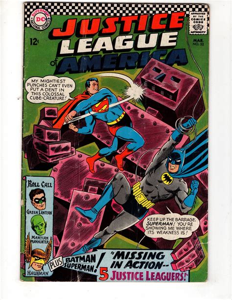 Justice League Of America 52 1967 Silver Age Dc Id162 Comic