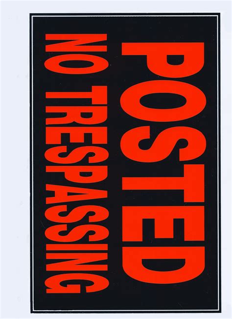 Print Your Own No Trespassing Sign