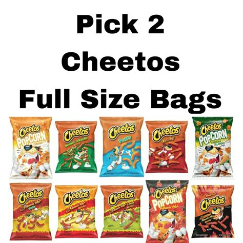 Pick 2 Cheetos Full Size Chips Bags Crunchy Popcorn Puffs And More Ebay