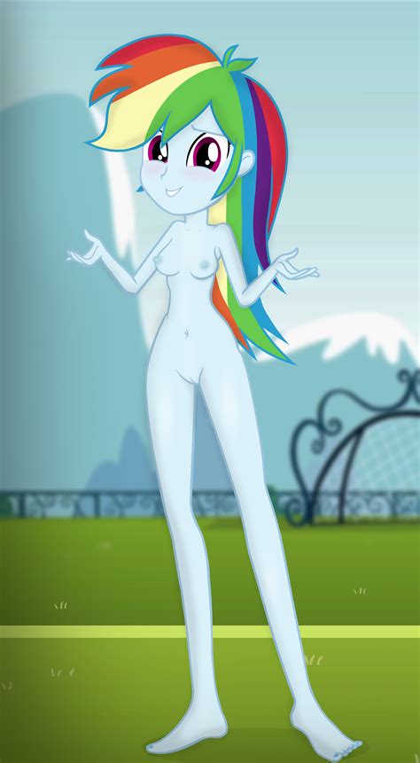 Explicit Artist Invisibleink Rainbow Dash Human Equestria Girls Blushing