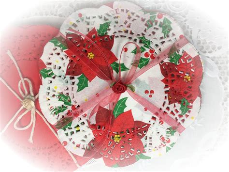 12 Christmas Paper Doilies Round Lace Paper Doily Journaling Etsy