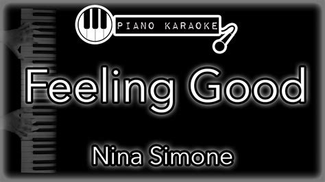 Feeling Good Nina Simone Piano Karaoke Instrumental Youtube