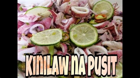 How To Cook Kinilaw Na Pusit Perfect Pang Ulam O Pulutan 👌👌👌 Youtube