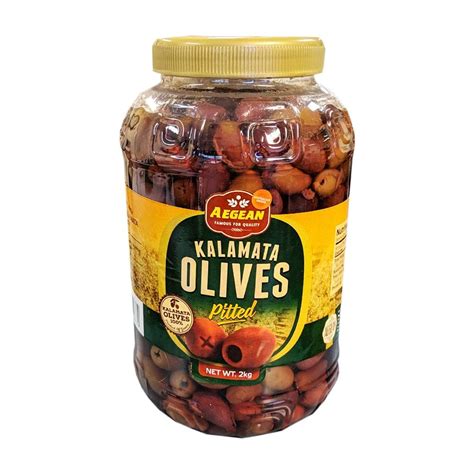 Aegean Kalamata Olives Pitted 2kg Zone Fresh