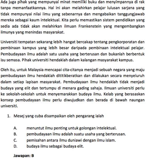Penga!m penga!mini inistr strasi asi kmite kmite #e!is #e!is $. Contoh Soalan Seksyen C Pemahaman Bahasa Melayu dan ...