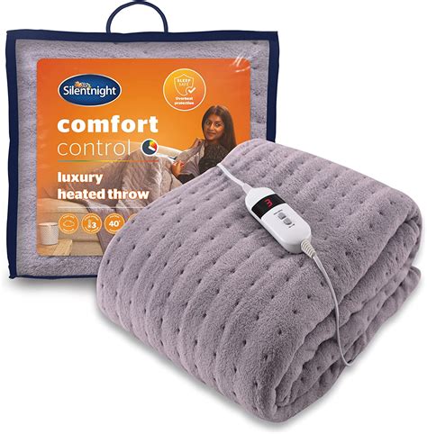 Silentnight Comfort Control Heated Throw Fleece Heating Overblanket