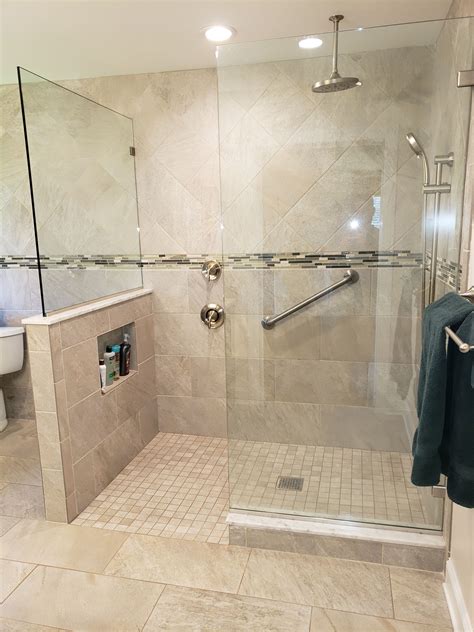 Gorgeous 72 X 42 Curbless Shower Restroom Remodel Bathroom