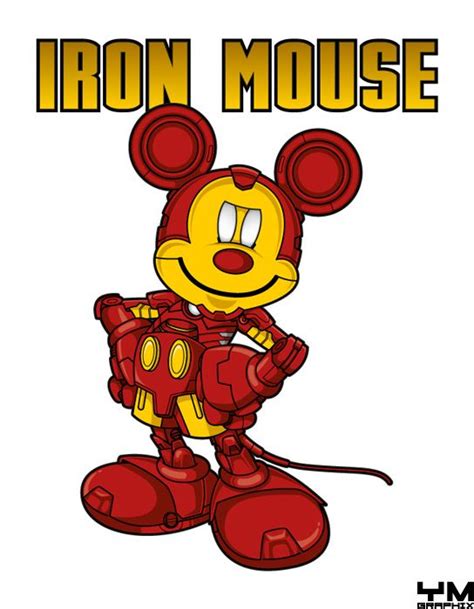 Iron Mouse By Yves José Malgorn Via Behance Arte Do Mickey Mouse