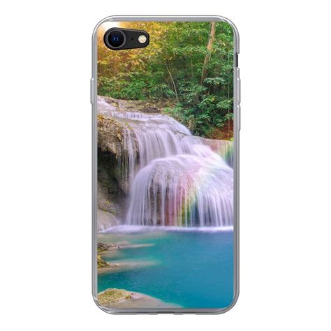 Muchowow Handyhülle Regenbogen Sonne Wasserfall Natur Handyhülle Apple Iphone Se 2020