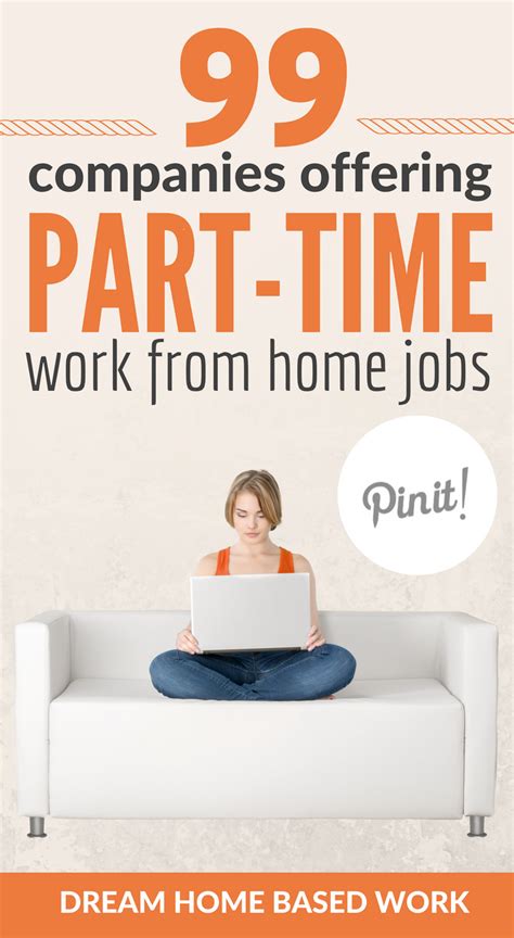 Prefer A Part Time Work From Home Job This Amazing List Of 99 Part