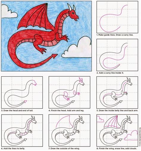 Drawreddragonpost Copy 958x1024 Easy Drawings For Kids Drawing For