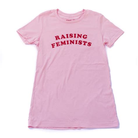 Slim Fit Pink Raising Feminists Tee Little Feminist