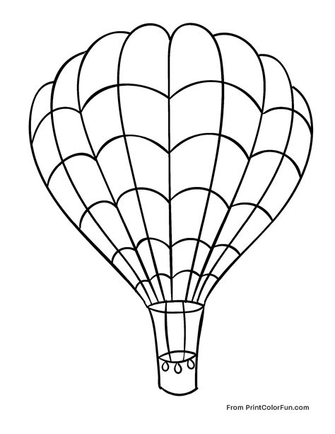 This incredible coloring page will be interesting for kids and adults. Hot air balloon in the sky coloring page - Print. Color. Fun!