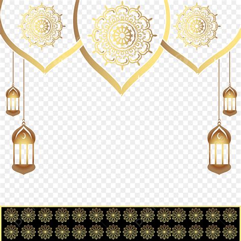 Eid Mubarak Islamic Vector Art Png Eid Mubarak Islamic Style Golden