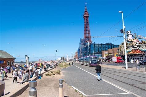 Crowds Flock To Blackpool As The Sun Shines High Across The Resort