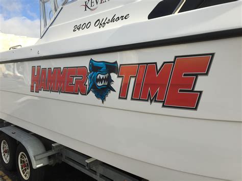 Custom Boat Decals Newprint Hrg Print And Sign Solutions