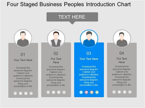 Bu Four Staged Business Peoples Introduction Chart Flat Powerpoint