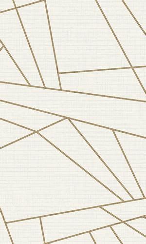 White And Gold Sharp Geometric Wallpaper R6315