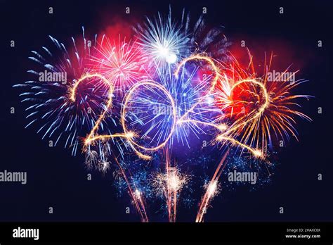 Happy New Year Sign With Lights High Resolution Stock Photography And