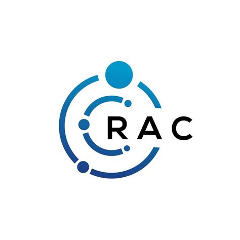 Rac Letter Technology Logo Design On White Background Rac Creative