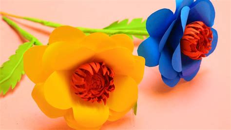 How To Make Paper Flowers Easy Diy Paper Flower Making Step By Step