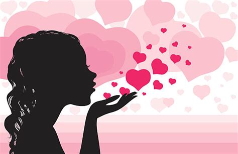 Blowing A Kiss Illustrations Royalty Free Vector Graphics