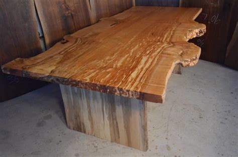 Custommade dining tables are handcrafted by american artisans with quality made to last. 7'3" Spalted Maple Burl Dining Table: By Dumond's Furniture