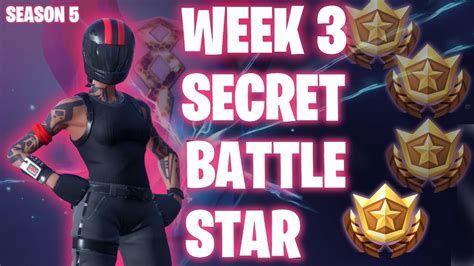 New Secret Battle Star Location Season 5 Week 3 Challenges All
