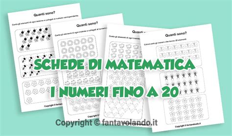 Le Schede Di Matematica I Numeri Fino Al 20 Fantavolando