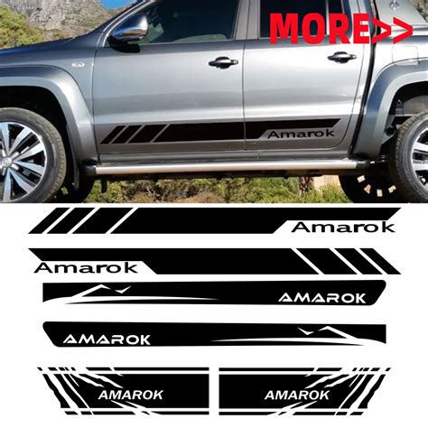 Pickup Body Side Stickers For Vw Volkswagen Amarok Truck Body Hood