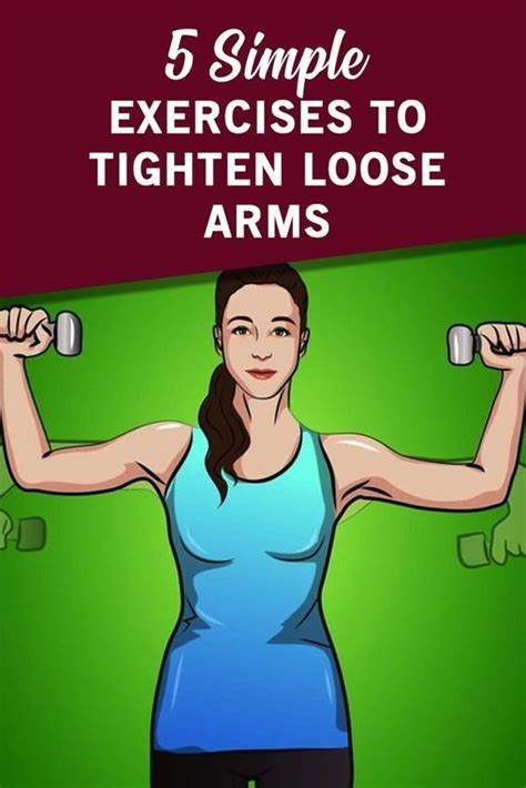 5 Simple Exercises To Tighten Loose Arms In 2020 Easy Workouts Hand