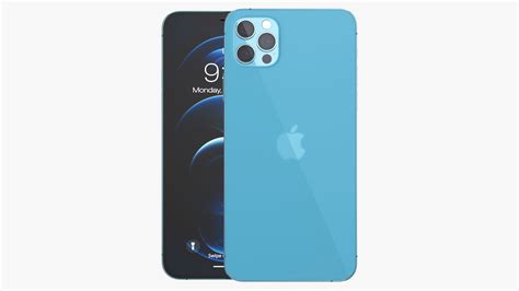 Apple Iphone 12 Pro Max Bleu Pacifique Modèle 3d 39 3ds Blend C4d