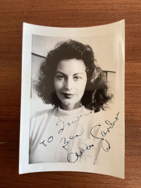 AVA GARDNER Original Vintage Autographed Signed Candid Snapshot EBay