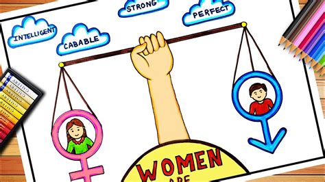 Womens Equality Day Drawing Womens Equality Day Poster Genders