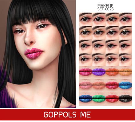 Gpme Gold Makeup Set Cc23 The Sims 4 Catalog