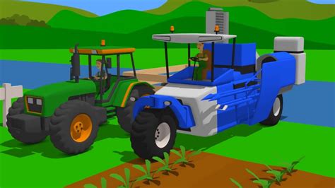 Cartoons Animations For Kids Tractor Compilation And Farm Work