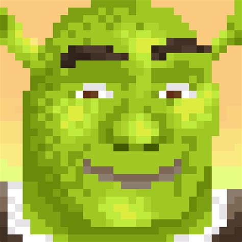 Shrek Pixel Art Grid