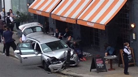 Undercover Police Car Crashes Into Diners In Kentish Town Itv News London