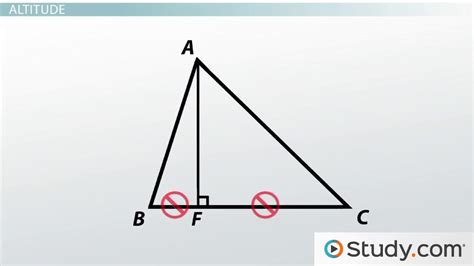 Median Altitude And Angle Bisectors Of A Triangle Video And Lesson