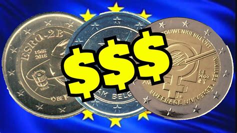 Most Valuable 2 Euro Rare Coins Worth Money Belgium Youtube