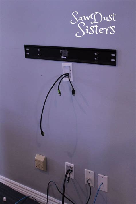 How To Mount A Flat Screen Tv And Hide Cords Inside The Wall Hiding