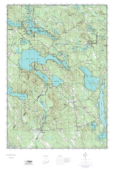Mytopo Great East Lake New Hampshire Usgs Quad Topo Map